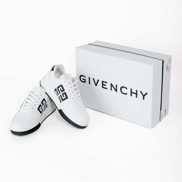 Givenchy White & Black G4 Leather Sneakers - Picture 13 of 13